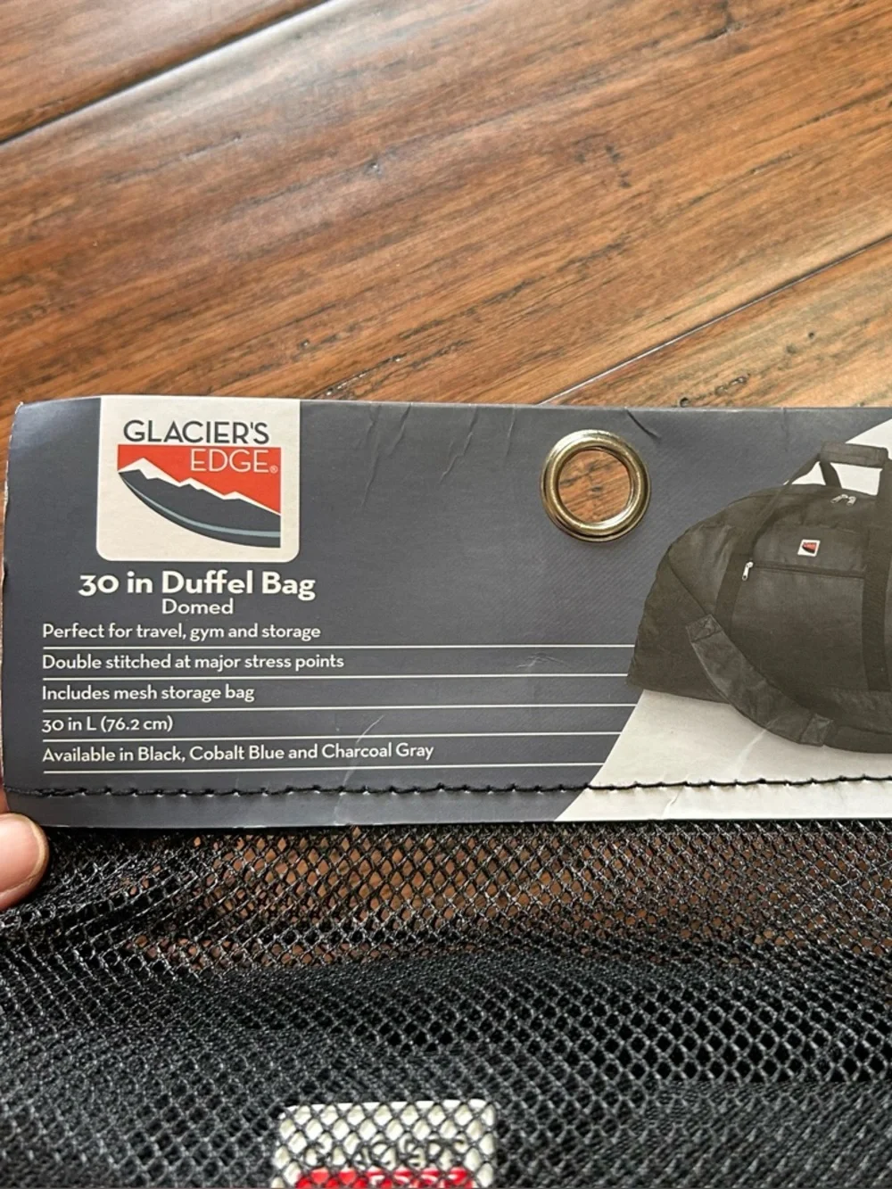 NWT Glacier’s Edge 30” Black Duffle Bag